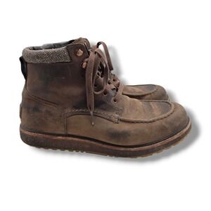 UGG Merrick Boots Mens 10 Brown Waterproof Leather Mid SCUFFED